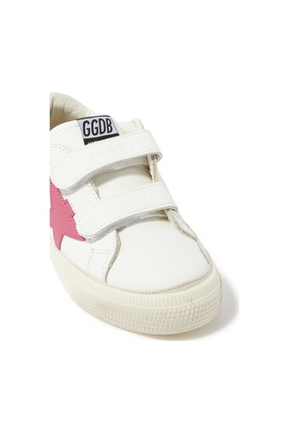 Golden Goose Çocuklar Için Deri Sneaker Ayakkabılar Beyaz