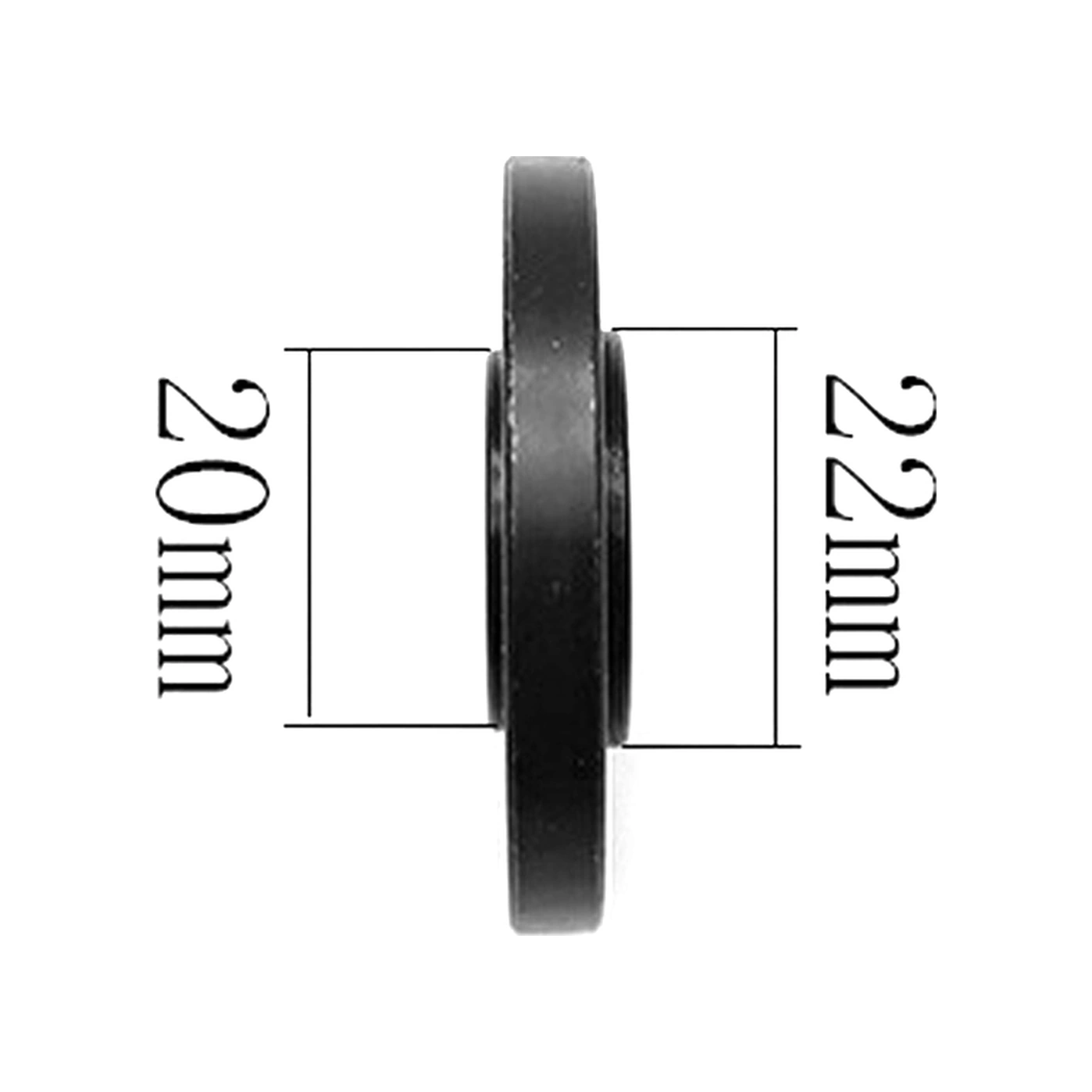 Folinda Açma Taşlama 100mm'den 125mm'ye Dönüştürücü Çelik Takım - 20mm Ve 22mm Delikli Kesici/taşlama Diski Uyumlu Flanş Ve Somun Seti