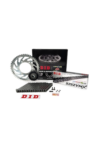 Zincir Dişli Seti Trıumph Thruxton R 1200 Cc 2016-2017 / Trıumph / Thruxton R / 1200cc / Zincir: Dıd-525zvm-x Çelik -100 / Ön-arka Dişli: Jt 16t-42t / 2016-2017 1.Resim