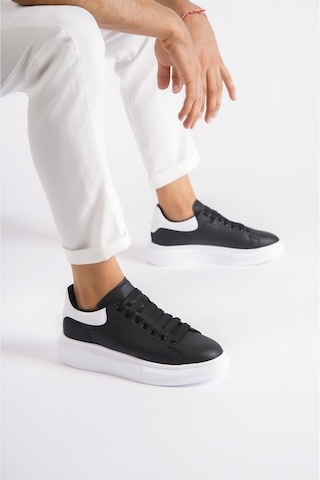 Mubiano Mbmcq1000-sb Erkek Kalın Taban Siyah/beyaz Sneaker & Spor Ayakkabı Siyah/beyaz
