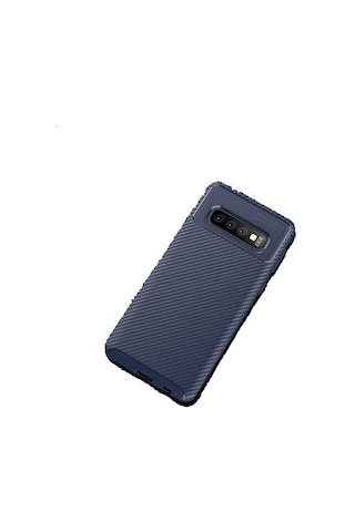 Zore Galaxy S10+ Plus İle Uyumlu Negro Silikon Kılıf Lacivert Lacivert