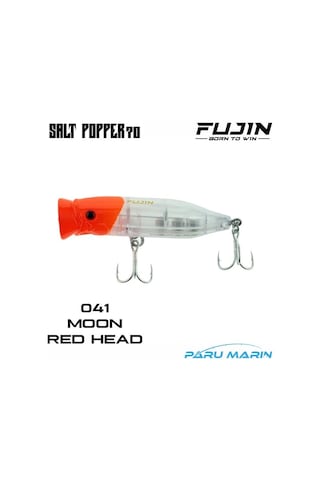 Fujin Salt Popper 70 9.5gr. 041 Moon Red Head Maket Balık
