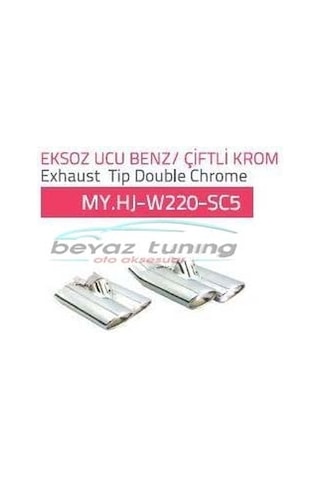 Mercedes W220 Çiftli Krom Egzoz Ucu
