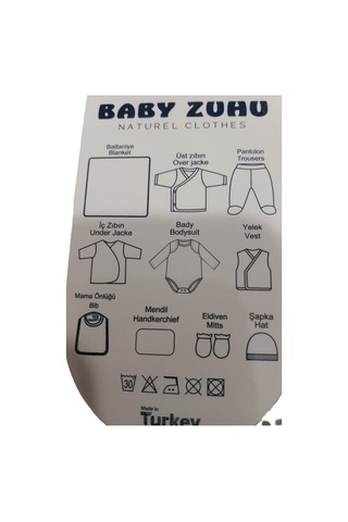 Baby Zuhu % 100 Coton 10 Lu Hastane Çıkışı Ayıcıklı 6553 Pembe Pembe
