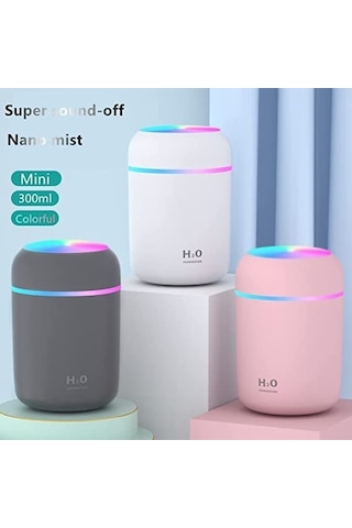 Hava Nemlendirici Ve Aroma Difüzörü H2o 300 Ml Ulrasonik Hava Nemlendirici Ve Aroma Difüzörü HDH75
