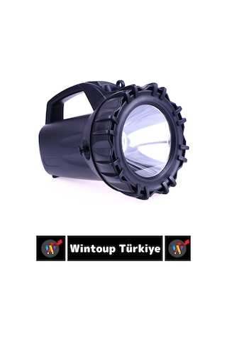 Premium Kamp Avcı Deprem 3 Aydınlatma Modlu Güçlü Beyaz Işık 2500 Lümen Güvenlik El Feneri Çok Renkli