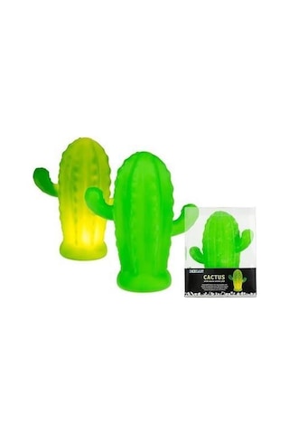 Pilli Silikon Led Işıklı Sevimli Kaktüs Gece Lambası Aydınlatması - Aa75yt1074yu 1 Parça