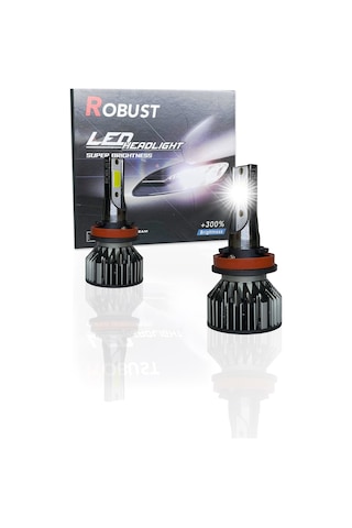 Robust H11 Led Xenon Far Ampulü Yeni Nesil Mini 8.000 Lümen