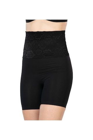 Emay Önü Dantelli Yüksek Bel Boxer Korse 2091 Siyah