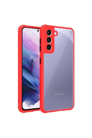 Galaxy S21 Kılıf Zore Kaff Kapak Kırmızı