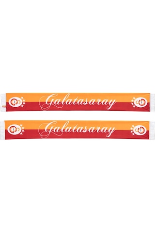 Galatasaray Lisanslı El Yazılı Sarı Kırmızı Atkı Sarı