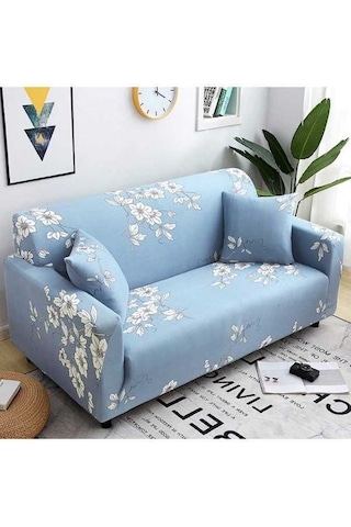 Novahub Çok Renkli Polyester Kanepe Kılıfı - 1-4 Kişilik Boyutlar Göl Mavisi, Uygun Fiyat, Pratik Kullanım Göl Mavisi