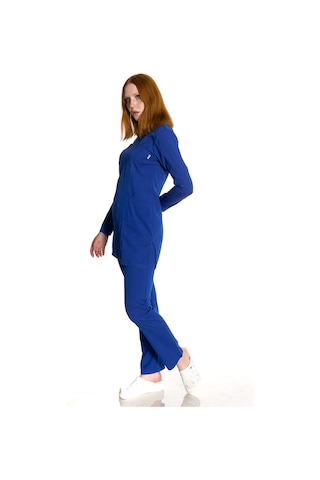 Saks Mavi Soft Likra Tesettür Takım