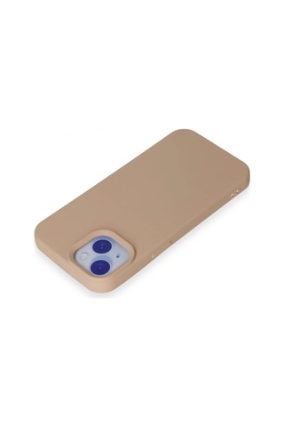 Apple, Uyumlu iPhone 15 Kılıf Nano İçi Kadife - Pudra - Aflc-877098