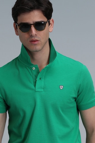 Lufian Erkek Polo Yaka T Shirt 111040164 Açık Yeşil
