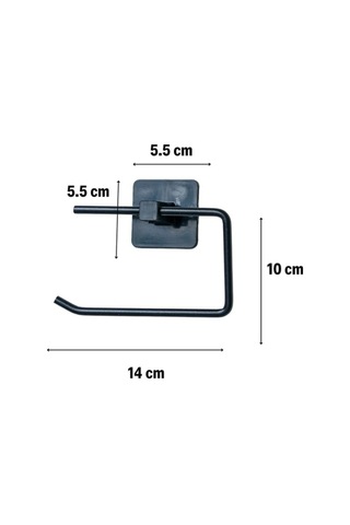 Kullanıma Uygun Metal Siyah Tuvalet Kağıtlığı Diğer