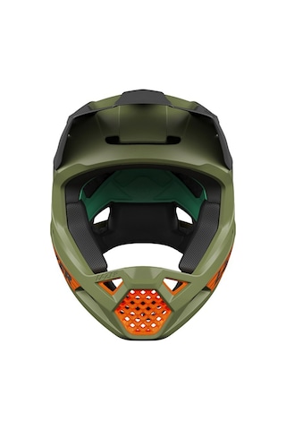 Kask Fullface Lazer Chase Mat Yeşil M Turuncu - Yeşil