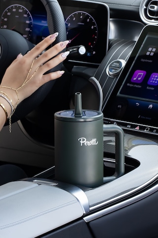 Perotti 17238-3 Colte V2 Paslanmaz Çelik Sporcu Termos Bardak Matara Yeşil 1,2 Lt Yeşil