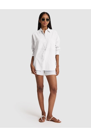 Pierre Cardin Kadın Beyaz Gömlek Desenli 50328624-vr013