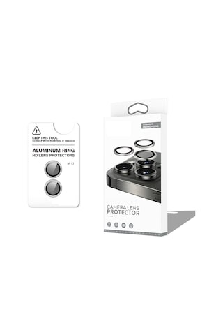 Apple Uyumlu iPhone 17 Cl-12 Premium Safir Parmak İzi Bırakmayan Anti-reflective Kamera Lens Koruyucu