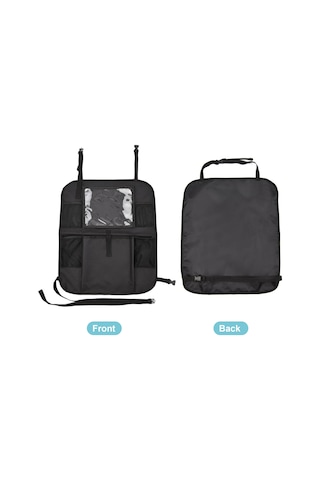 Vkemall Siyah 600d Poliester Araba Koltuk Organizörü - 54.5x46cm - 260g Taşıma Ve Depolama Çözümü