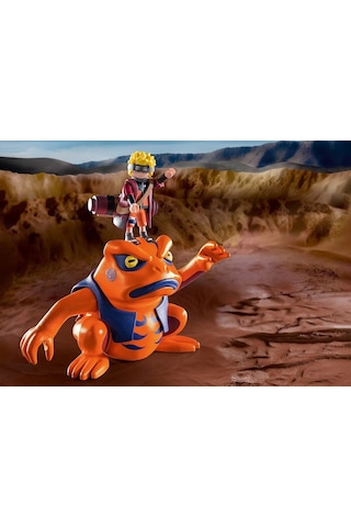 Playmobil Naruto Shippuden 70667 Naruto Vs Pain, Krater Taban Plakası Ve Dev Kurbağa Gamakichi İle H