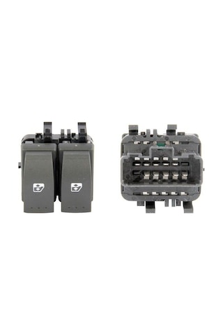 Renault Megane 2 - Sol Ön Cam Açma Düğmesi - Butonu - 8200315034 - Ema