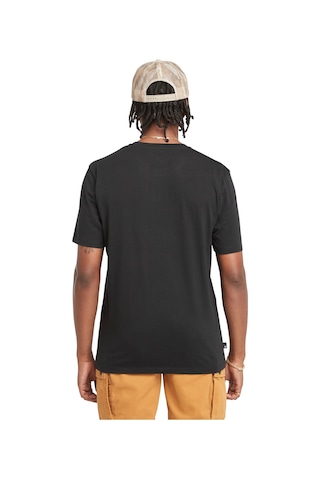 Timberland Short Sleeve Front Graphic Tee Erkek T-shirt Tb0a5udb0011 Siyah