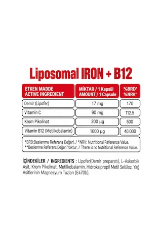 Iron B12-magnezyum-krılloıl Sağlık Paketi