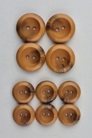 Akrilik 4 Adet Büyük 6 Adet Küçük Çanak Kavuniçi Kaban Çeket Hırka Yelek Düğmesi