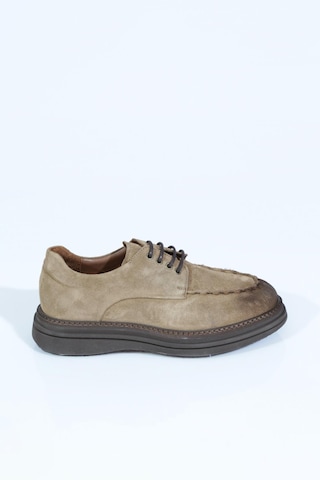 Dgn 969 Erkek Loafer Ayakkabi Koyu Taba Süet