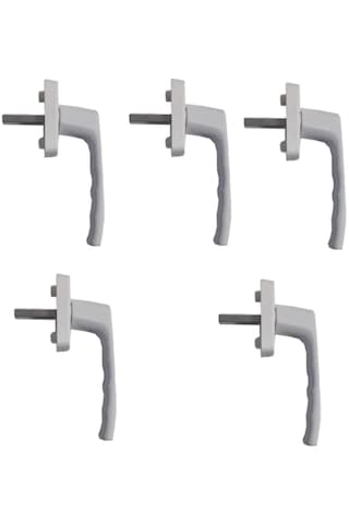 5 Adet Beyaz PİMAPEN® Marka Pencere Kolu (Aluminyum)