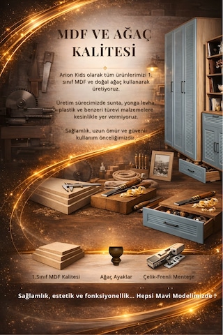 Mavi Başlık 120'lik Su Yeşili Renk Mdf Diğer