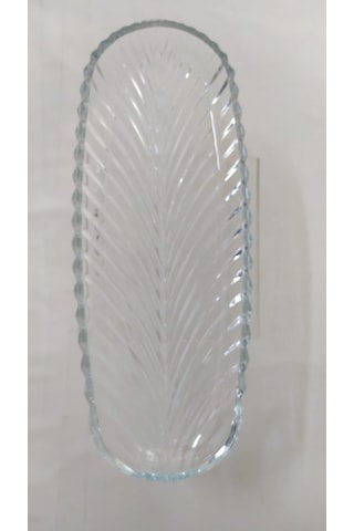 Kaveh Santa Pl1110 - 32 Cm Balık Sırtı Cam Sunum Tabak