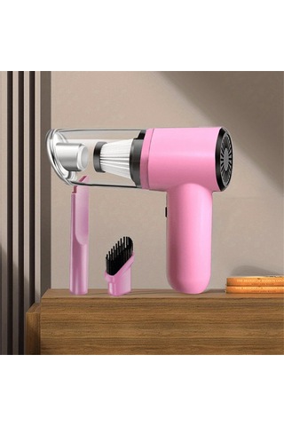 Crackedice Elektrikli Süpürge Taşınabilir Araba Süpürgesi El Süpürgesi Kablosuz