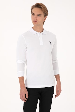 U.S. Polo Assn. Erkek Beyaz Basic Sweatshirt 50307687-VR013