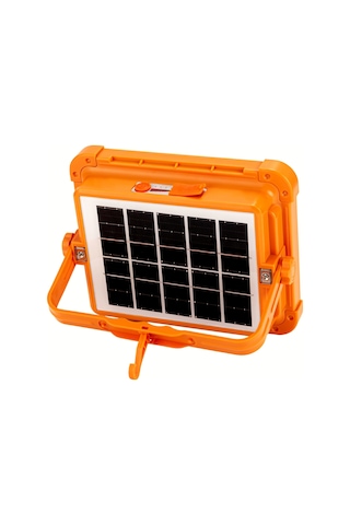 4000 Lümen 5 Mod Şarjlı Ve Güneş Enerjili Solar Bahçe Yol Sokak Aydınlatması Projektör Armatürü