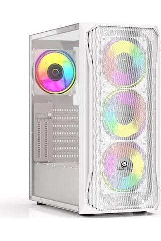 Gamebooster GB-T005MW Mid Tower Gaming Kasa Beyaz
