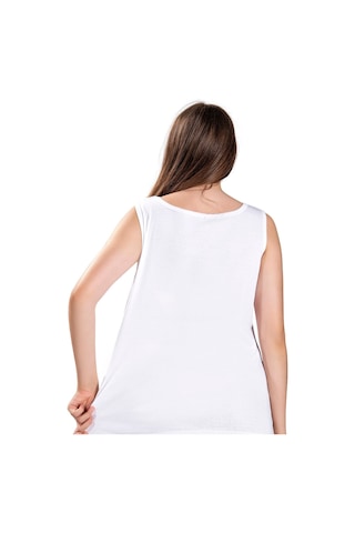 Fanilam Kadın Pamuklu Kalın Askılı Büyük Beden Atlet 2 Li Set Oversize 3xl 6xl Arası Beyaz