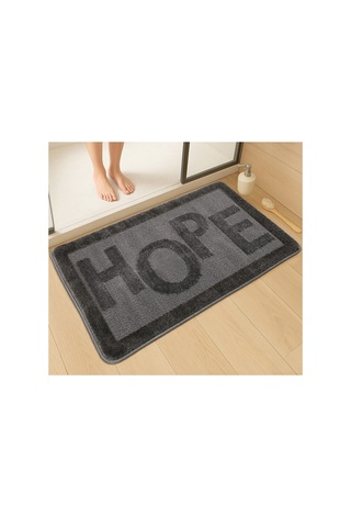 Doğal Kaymaz Taban Banyo Paspas Uzun Ömürlü Yumuşak Dokulu Su Emici Yıkanabilir Hope 60x100 Antrasit