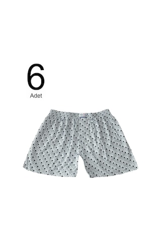 Orbis 6'lı Erkek Yıldız Desenli Emprime Boxer 14101-A6