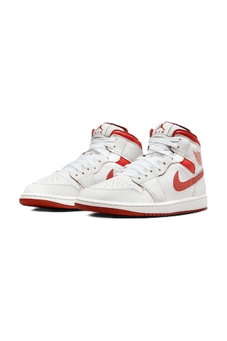 Nike Air Jordan Mid Se Leather Mens Sneaker Hakiki Deri Erkek Günlük Basketbol Spor Ayakkabı Beyaz