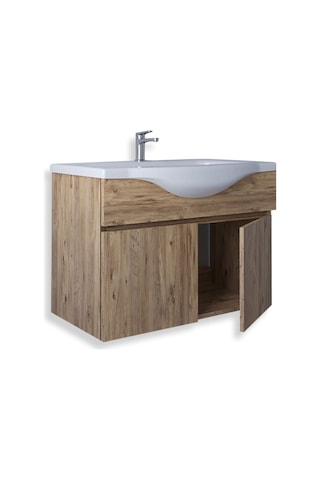 Teta Home Kahire 80 Cm Mdf Banyo Lavabolu Alt Dolap Atlantik Çam Atlantik Çam