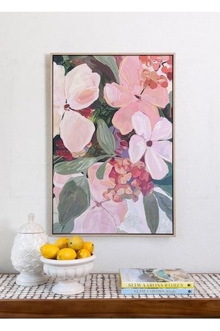The Mia Floral Kanvas Tablo 60x90 Cm Tbl0069