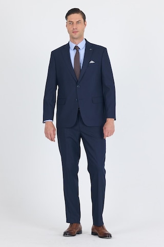 İmza Lacivert Mono Yaka Bez Ayağı Tam Astar Pamuklu 4 Drop Comfort Fit Classic Takım Elbise 1001250178 Lacivert