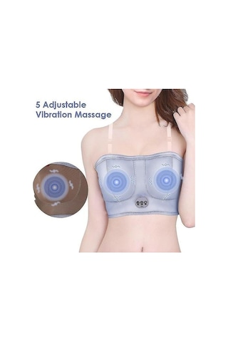 Hh Usb Şarj Elektrik Göğüs Masajı Mor