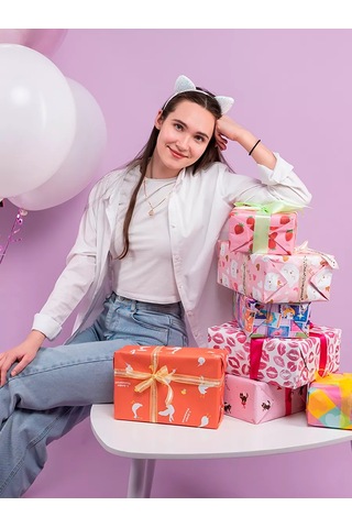 Riota Hediyelik Ambalaj Kağıdı Öpücükler 0,7x1 M 2 Adet 219442977