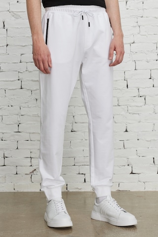 AC&Co / Altınyıldız Classics ERKEK BEYAZ Standart Fit Normal Kesim Eşofman Altı Beyaz