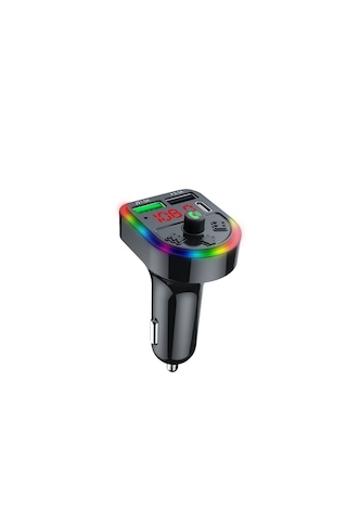 Pl-c16 Bluetooth Araç Kiti Araç Fm Transmitter Şarj Usb Type-c Mp3 Pd Çakmaklık Girişli