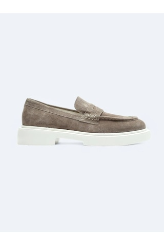 Kip Vizon Süet Smart Casual Loafer Vizon